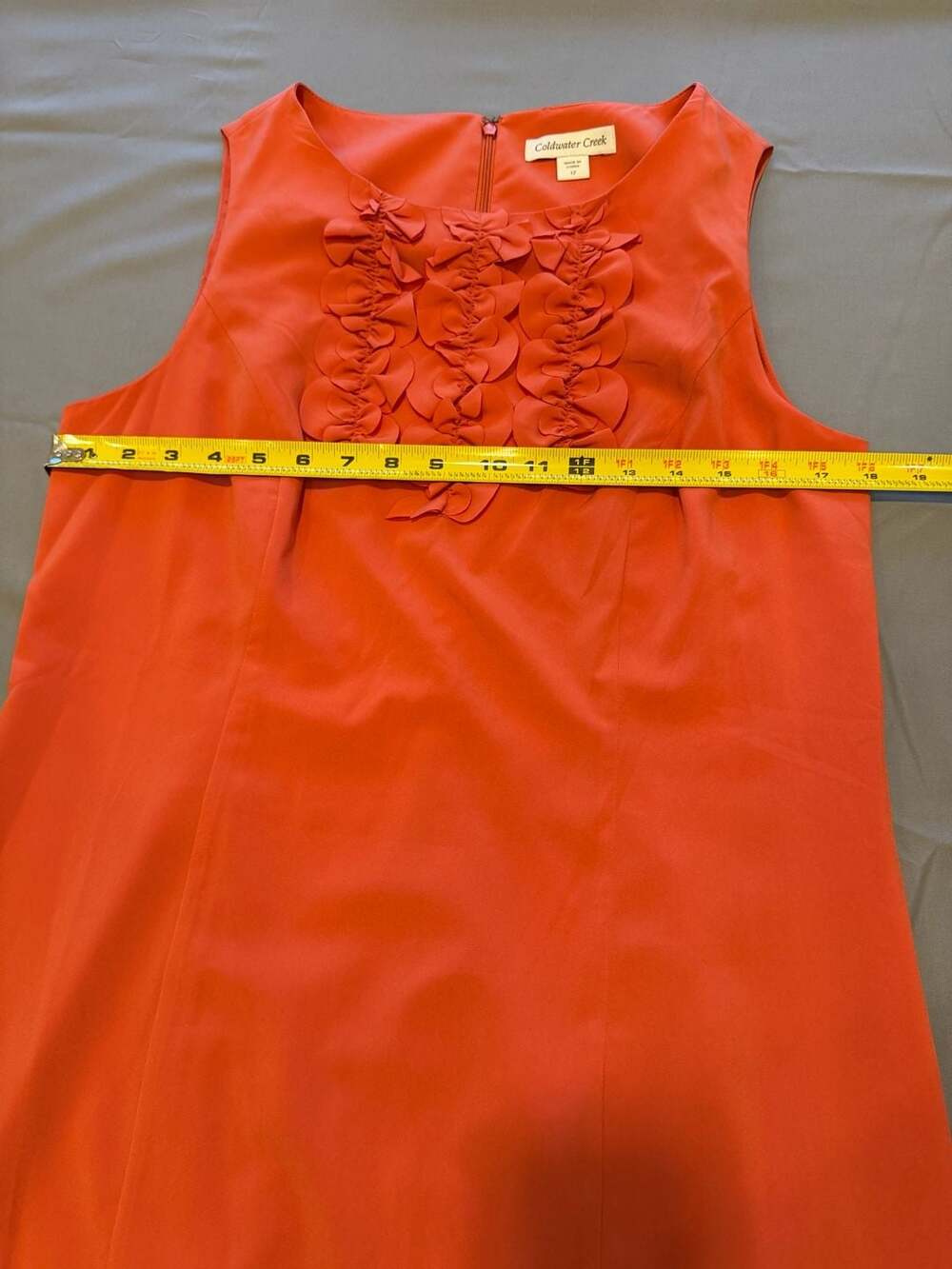 Coldwater Creek Women's Sleeveless Coral Shift Dress - Picture 4 of 9